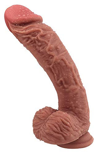 ZWFUN weicher Silikondildo, 26,5 cm langer und realistischer Analdildo Groß Lang Realistic Dilos Penis Sexspielzeug Women Sex Toyset Couples Erotik Spielzeug XXL Anal Penis Dildo, Frauen Männer