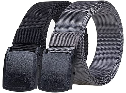 TENINE Taktiskt bälte för män, 1,5 tum kraftiga bälten Nylon Militärbälte Canvas midjebälten för EDC Molle Utrustning Utomhussport Jakt