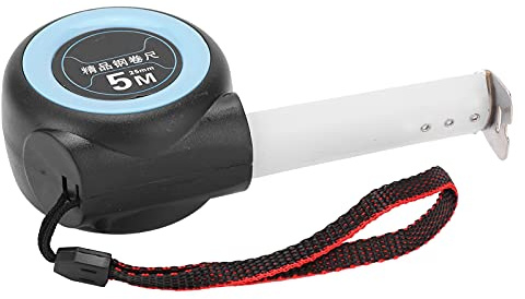 Rubans à Mesurer, Coque Rigide 5 Mètres de Longueur Ruban à Mesurer Verrouillable en Acier pour Mesure