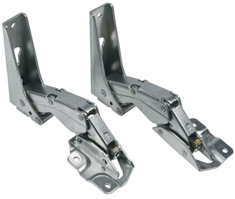 easyPART Kompatibel/Ersatz für smeg 10028526 2x Scharnier Oben Unten Kühlschrank wie Bauknecht 481231018672 Indesit C00310966