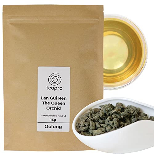 Teapro Lan Gui Ren Oolong 50g | The Queen Orchid Oolong Blend with Imperial Ground Ginseng | Mental Clarity & Focus Boosting Ren Shen Chinese Loose Leaf Tea