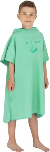 normani Kinder Mikrofaser Badehandtuch Strandtuch Badeponcho mit Kapuze aus 80% recyceltem Material für Jungen und Mädchen von 2-13 Jahren