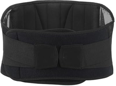 Rückenstützgürtel zur Entlastung des Unteren Rückens, Atmungsaktive Rückenbandage für Herren und Damen, Rückengurt für Arbeit und Sports A,L