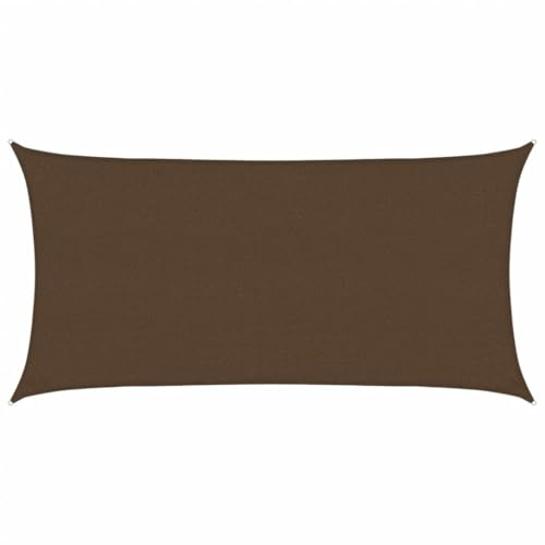 vidaXL Toldo de Vela HDPE marrón 160 g/m² 2,5x5 m