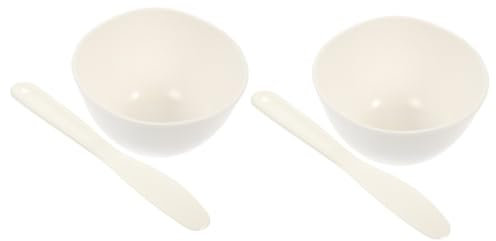 MERRYHAPY 2 Sets - -blattmasken-rührschüssel-set Für Den Heimsalon Kunststoff-schönheitszubehör-schüssel