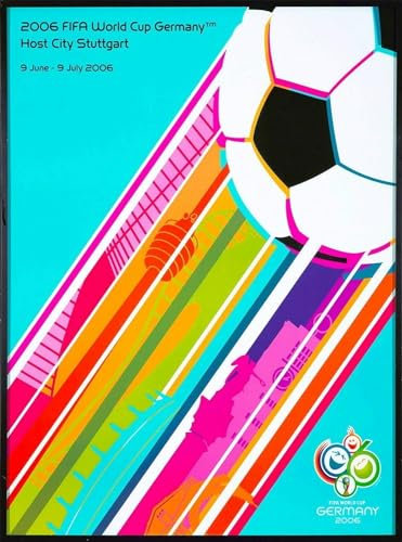2006 Coupe du monde Vintage Affiches Allemagne Football Coupe du monde Peinture sur toile Art mural abstrait Coupe du monde Impressions pour la décoration intérieure image 50x70cm Sans cadre