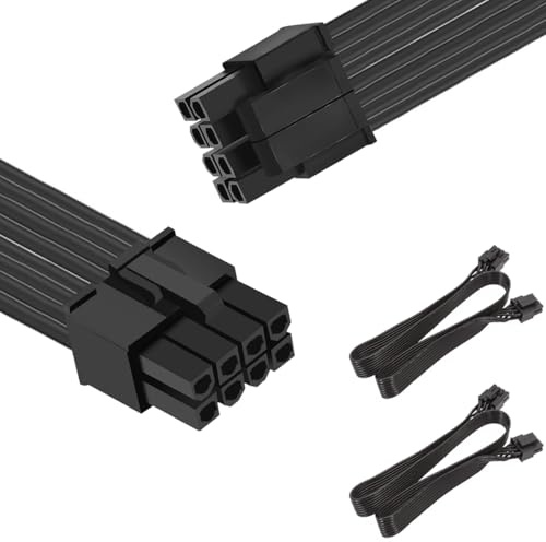 DAOKAI CPU Cable for Corsair,CPU 8 Pin Male to CPU 8 Pin (4+4 Detachable) Male EPS-12V Motherboard Power Adapter Cable for Modular Power Supply Cables(NOT PCI-e - NOT GPU VGA Cable)