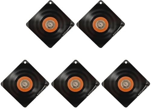 Car Air Fresheners 5 Pcs Hanging Air Freshener for Car Vintage Vinyl Record Aromatherapy Tablets Hanging Air Freshener Hanging Scented Cards for Car Rearview Mirror