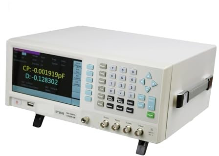 Multimètre numérique, ET3501 10Hz-100HZ LCR Pont numérique de table Testeur LCR de bureau Compteur Capacité Résistance Impédance Inductance Mesure, Capacité de mesure polyvalente