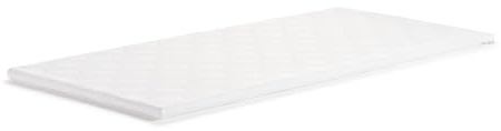TEMPUR Ease Matratzenauflage für Einzelbett, 90 x 190 cm, 3 cm dick, anpassbare Matratzenauflage, waschbarer Bezug, Weiß