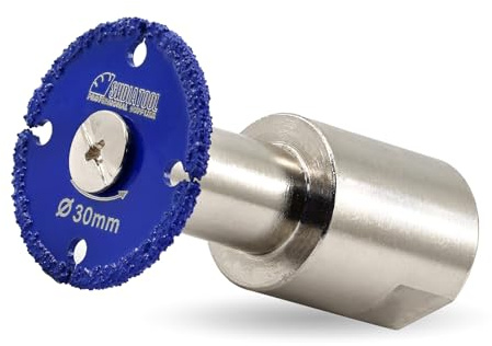 SHDIATOOL Disco diamantado 30MM, brida M14, grosor 1MM, apto para metal, hierro, mármol, granito, mampostería