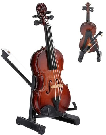 Modèle de Violon Miniature en Bois Instrument de Musique Violon Miniature