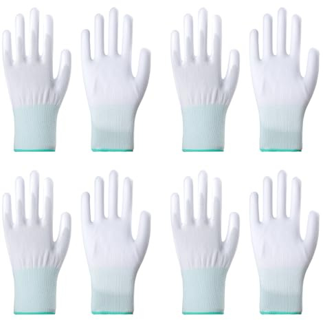 RANYAKE 4Pairs Heat Resistant Glove,Heat Protection Gloves for Hair Styling,Hea-t Proof Gloves with Silicone Fingers,Hea-t Resistant Protective Glove for Curling and Flat Irons and Curling Irons