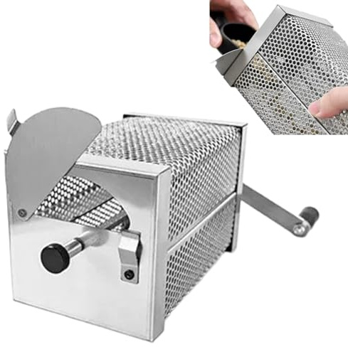 Torréfacteur à grains de café avec manivelle, torréfaction à café à la maison, torréfacteur à café manuel à usage domestique, torréfacteur de café pratique, machine à café manuelle pour les personnes