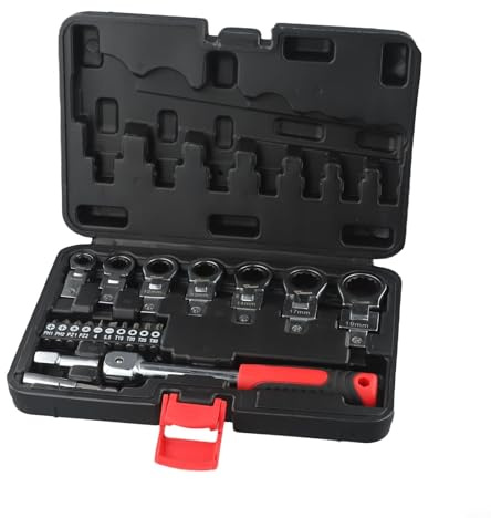 Juego de llaves de trinquete ajustables de 8 a 19 mm con engranaje de 72 dientes, cabeza intercambiable para puntas de destornillador Torx, PH1 PH2 para PZ1 para PZ2 para T15 para T20 para T25 para