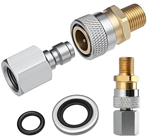 1/8 Inch BSP Quick Release Coupler Fittings, Quick Connect Charging Adapter Accessories Kit for PCP Airline Fittings Air Rifles