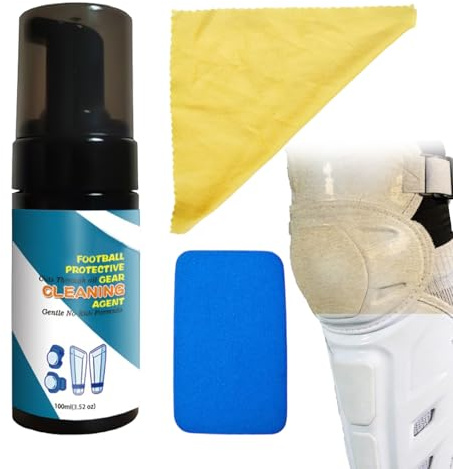 Pulitore attrezzi da palestra 100 ml schiuma deodorante per attrezzi | Spray per Guanti da Portiere per Scarpe Antinfortunistiche, Abbigliamento, Caschi, Parastinchi,