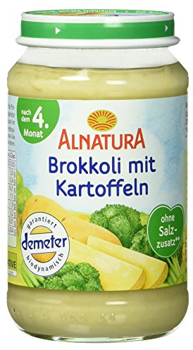 Alnatura Bio Babybrei Brokkoli mit Kartoffeln, 6 x 190 g