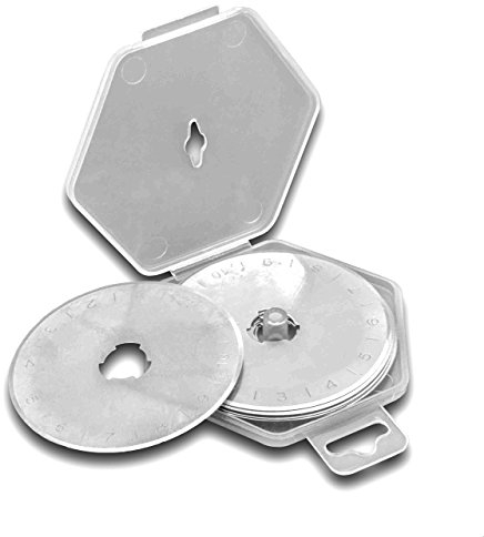 vhbw 10x Rotary Cutter Blade Replacement 45mm for Cutter, Rotary Tool, Craft Knife