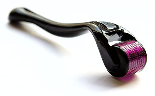 Dermaroller Viso Professionale con 540 Microaghi da 0.5 mm per Trattamento Rughe Cellulite Smagliature Acne Crescita Capelli e Barba