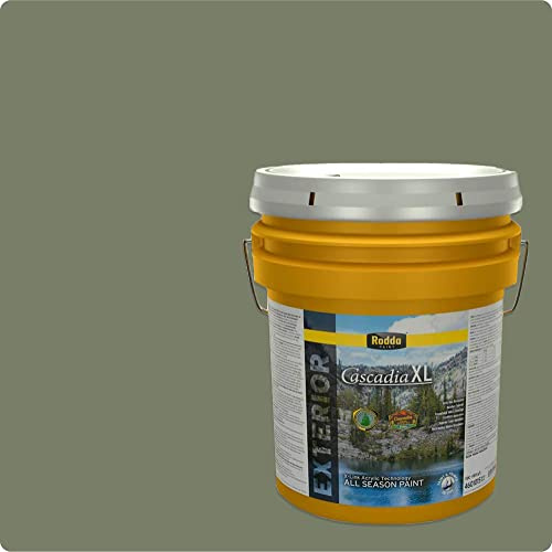 Rodda Paint CASCADIA XL Exterior Velvet All Seasons Paint & Primer in One, 5-Gallon, Spring Green