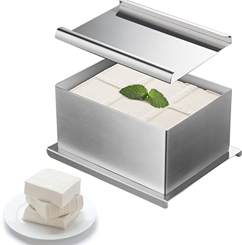 LINGJIONG Tofu Maker | acero inoxidable 304 duradero grado alimenticio | prensa alimentos fácil operar para los amantes las herramientas cocina