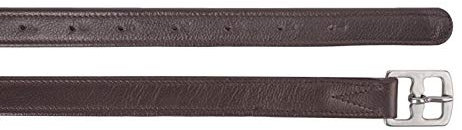 Start PP-Inside Steigbügelriemen schwarz oder braun aus Leder Kinder Steigbügelriemen mit Edelstahlschnallen Länge 125 – 155 cm (Braun, 145 cm)
