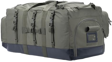 BACKFERRY Stor duffelväska kappsäck duffelväska med ryggsäck axelremmar och skofack för sport resor jakt camping l05 L., Olivgrön, 29 H x 14 W x 14 D, Reseduffel