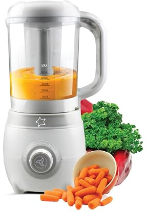 Cherub Baby Easycook 4-in-1 Baby Food Maker, Steamer, Blender, Bottle Steriliser & Warmer | All-in-One Food Processor | Newborn Essentials & Baby Travel Essentials