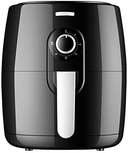 MZGDONGF Digitale Mini-Heißluftfritteuse, ölfreie Pommes-fritteuse, Rno, elektrische Fritteusen für zu Hause, einfach zu verwenden, zu reinigen, schwarz1 (Schwarz1) (Schwarz1) Safehappy