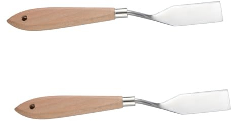 SEWACC 2pcs Professional Painters Tool Large Art Spatula Scrapers for Cleaning