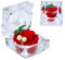 Qaixwuyi Coffret Roses Rouges Éternelles Boîte Cadeau Rose Rouge Boîte à Anneaux Forme Fleur Éternelle Coffret Confession Rose Saint Valentin Coffret Confessions Mariage Saint Valentin Aeonium