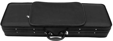 meiliwmlo Case 4/4 Violin Storage Box with 2 Pieces of Adjustable Strap 78 * 26 * 12.5 cm Black&Blue Durable