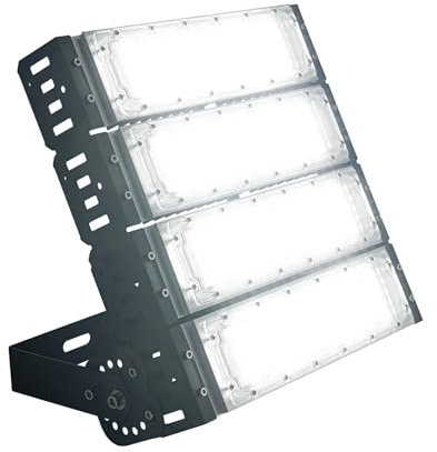 Baustrahler Aussenstrahler, IP66 Wasserfest Rechteckig Led Strahler mit Langes Netzkabel, LED Flutlicht Außenleuchte Flutlicht für Hinterhof, Garage, Flur,Garten (200W)