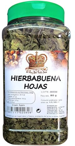Hierbabuena Hojas 80 gr - Origen Egipto - Frescura y Calidad para tus infusiones
