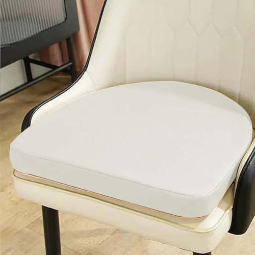 Outdoor U Shape Garden Cushion Chair Seat Pad Waterproof,Outdoor U-shaped Garden Cushion Chair Pad Mat for Home Kitchen Patio Swing (40 * 40 * 3cm,White)