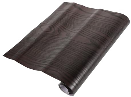 Garneck Film Autocollant Bois pour Tableau De Bord Voiture Effet Grain De Bois Sculpté Décoration Intérieure Moderne Film Vinyle Repositionnable Application Facile