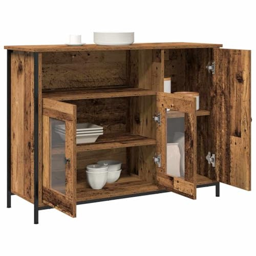 vidaXL Sideboard Altholz 100 x 35 x 75 cm | Viel Platz für all deine Sachen, Bringt mit einem natürlichen, robusten Look frischen Wind in deine Einrichtung,