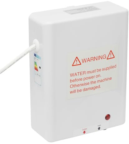 Elektrisk varmvattenberedare 2 300 W varmvattenberedare för köket mini varmvattenberedare elektrisk underbord vattenbehållare panna 230 V kan handhandfat, kök, badrum, handfat vitt