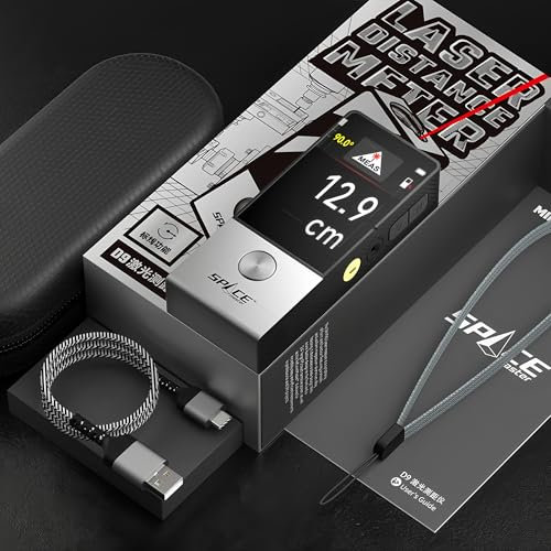 laser Distance Meter D9 Bluetooth Laser Tape Measure 100M Laser Measure with Visual Aligning,Easily draw CAD