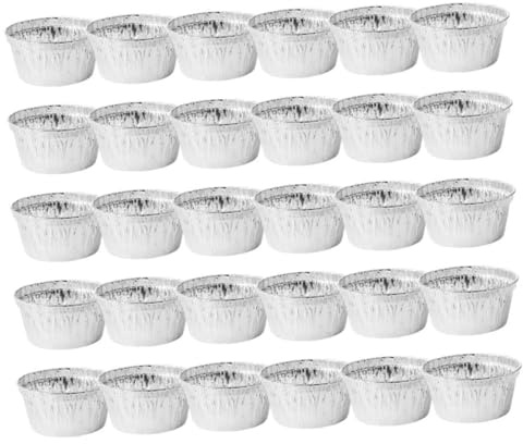 POPETPOP 30pezzi Pirofile in Alluminio Pz Tazze in Foglio Di Stagno Pirottini Per Crostate Per Muffin Usa e Getta