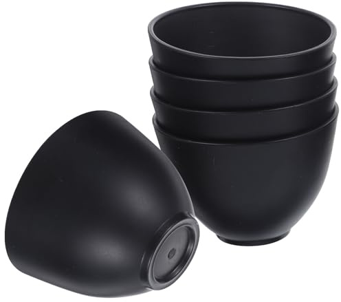 MUSISALY Cuencos de Silicona Tamaño 10.5x7 Cm para Mezclar Mascarillas Faciales Juego de 5 Portátiles y Resistentes para Uso en Spa y Cuidado Personal
