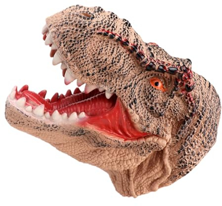 Dinosaurier Spielzeug – T Rex Handpuppe, Flexibler Dino-Handschuh, Realistischer Dinosaurierkopf, Interaktives Kinderspielzeug, Partyshow, Fun Rollenspiel, Fantasievolles Kreaturspiel | Für