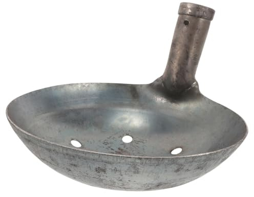 Zerodeko Pelle à Tamis en Métal Nettoyage de Boues de Drainage Boue Grosse Capacité pour Conception à Louche Perforée pour Travaux de Construction