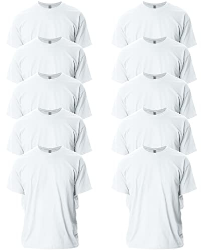 Gildan Adult Ultra Cotton T-Shirt, Style G2000, Multipack, White (2-Pack), X-Large