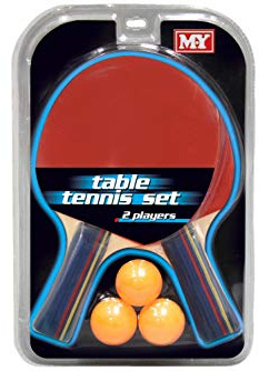 M.Y 2 Player Table Tennis Set | Ping Pong Paddles with Balls