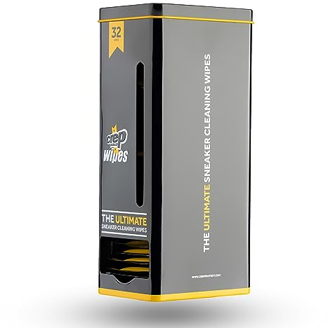 Crep Protect Ultimate Sneaker Cleaning Wipes - Individually Wrapped Shoe Cleaning Wipes (Pack of 32)