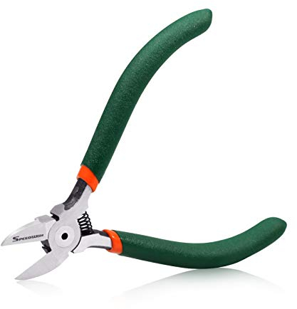 SPEEDWOX Mini coupe-fil de 11,4 cm - Pince coupante latérale avec ressort - Outils de précision fonctionnels pour couper des fils électroniques, des bijoux, des travaux manuels et faits à la main