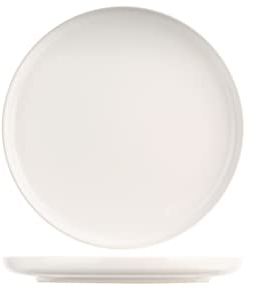 Cosy & Trendy - Plato plano de gres báltico, blanco, D27 cm