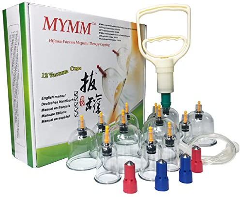 26 coppettazione Set Biomagnetico Tradizionale Professionale Cinese Terapia Massaggio Coppette Set Famiglia Pull Out Kit Coppettazione Sottovuoto/Massaggio Cinese Hijama Aspirazione (12)